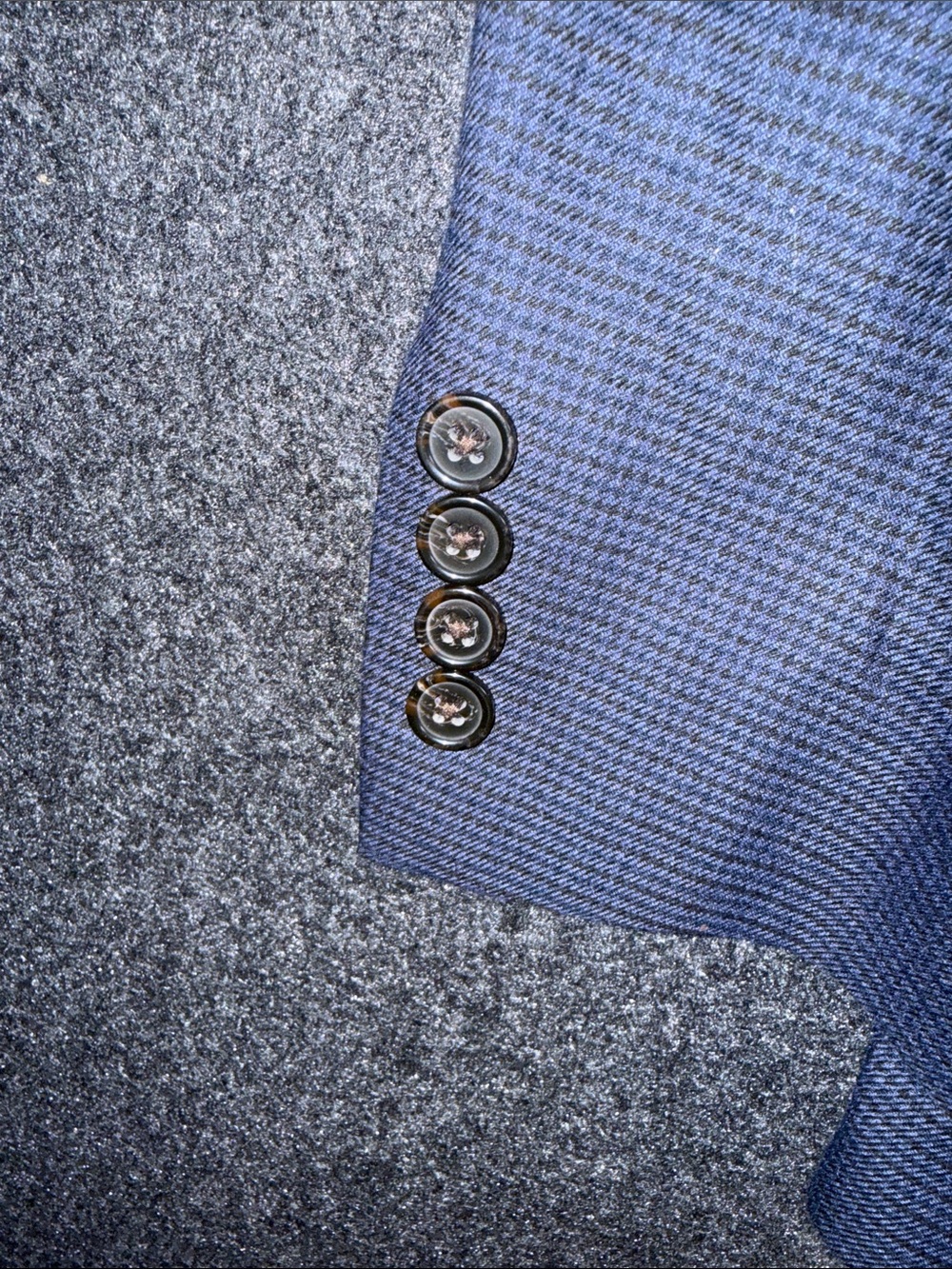 Ralph‎ Lauren Men's Blue Patterned Two-Button Blazer 42R - Picture 8 of 9